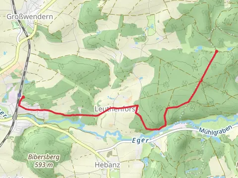 Marktleuthen to Leuthenbach via Gemeinde Thierstein - Rundwanderweg