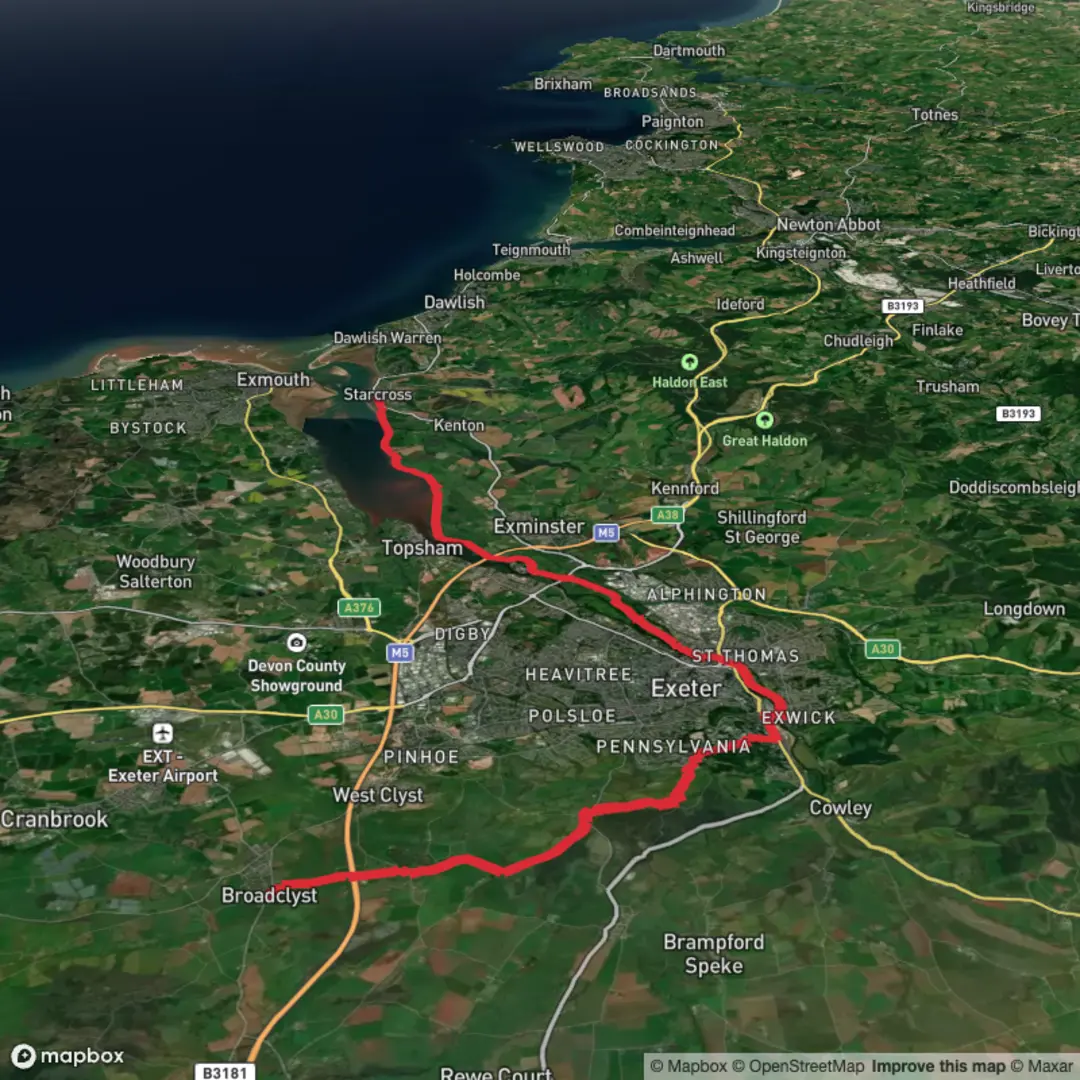 An image depicting the trail Two Counties Way - Stage 3 and its surrounding area.