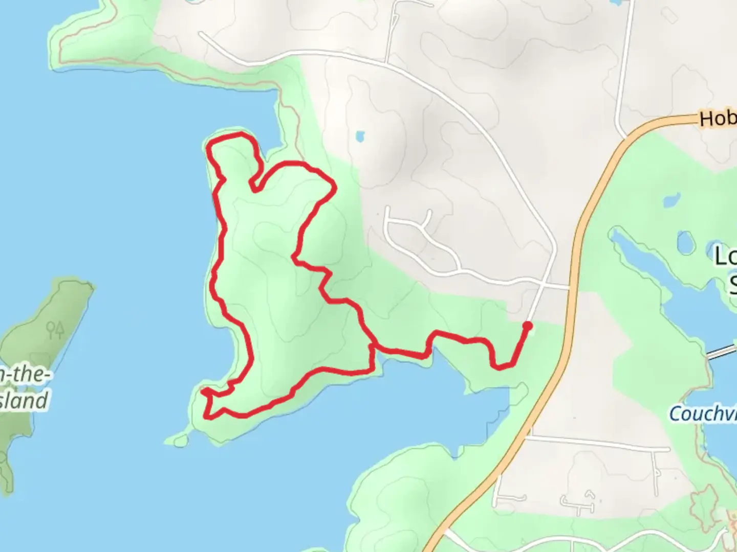 An image depicting the trail Day Loop Trail and its surrounding area.