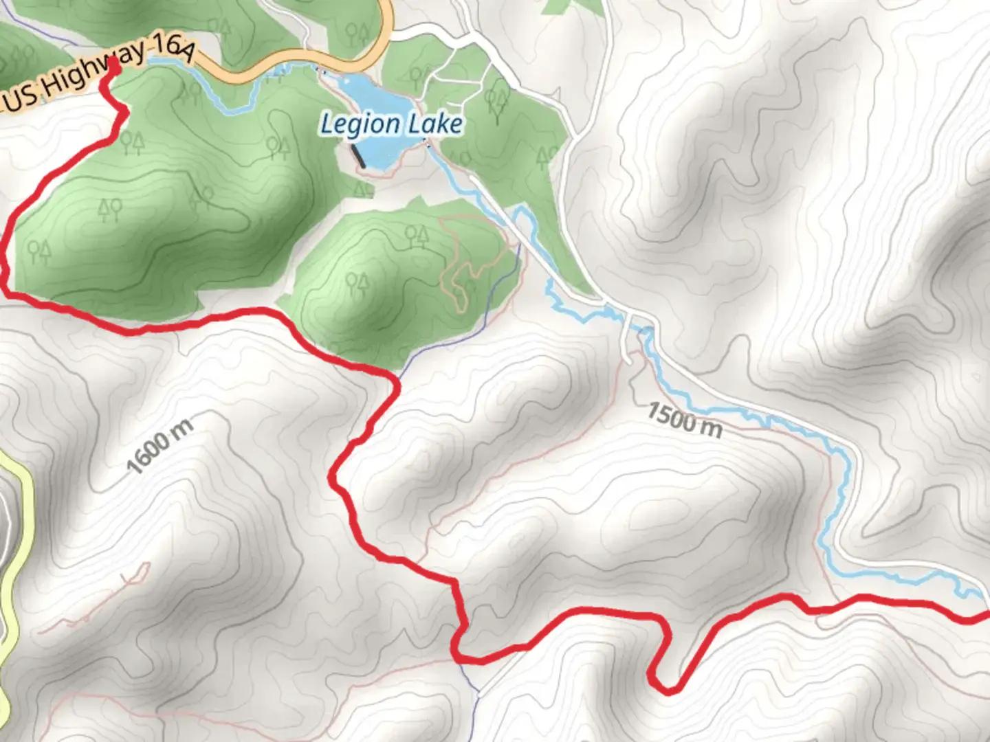An image depicting the trail Centennial Trail and Calena Creek and its surrounding area.