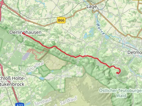 Oerlinghausen to Hermannsdenkmal Walk