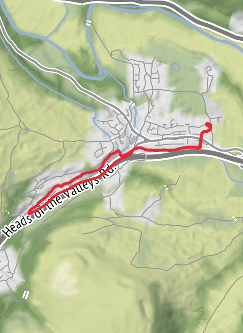 Hike from Gilwern mobile static map