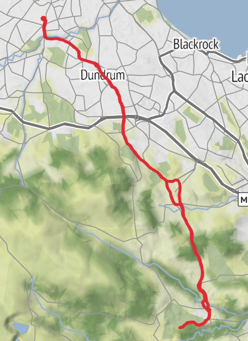 County Dublin Road Cycling mobile static map
