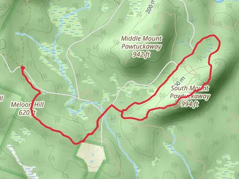Meloon Hill and South Mount Pawtuckaway Loop