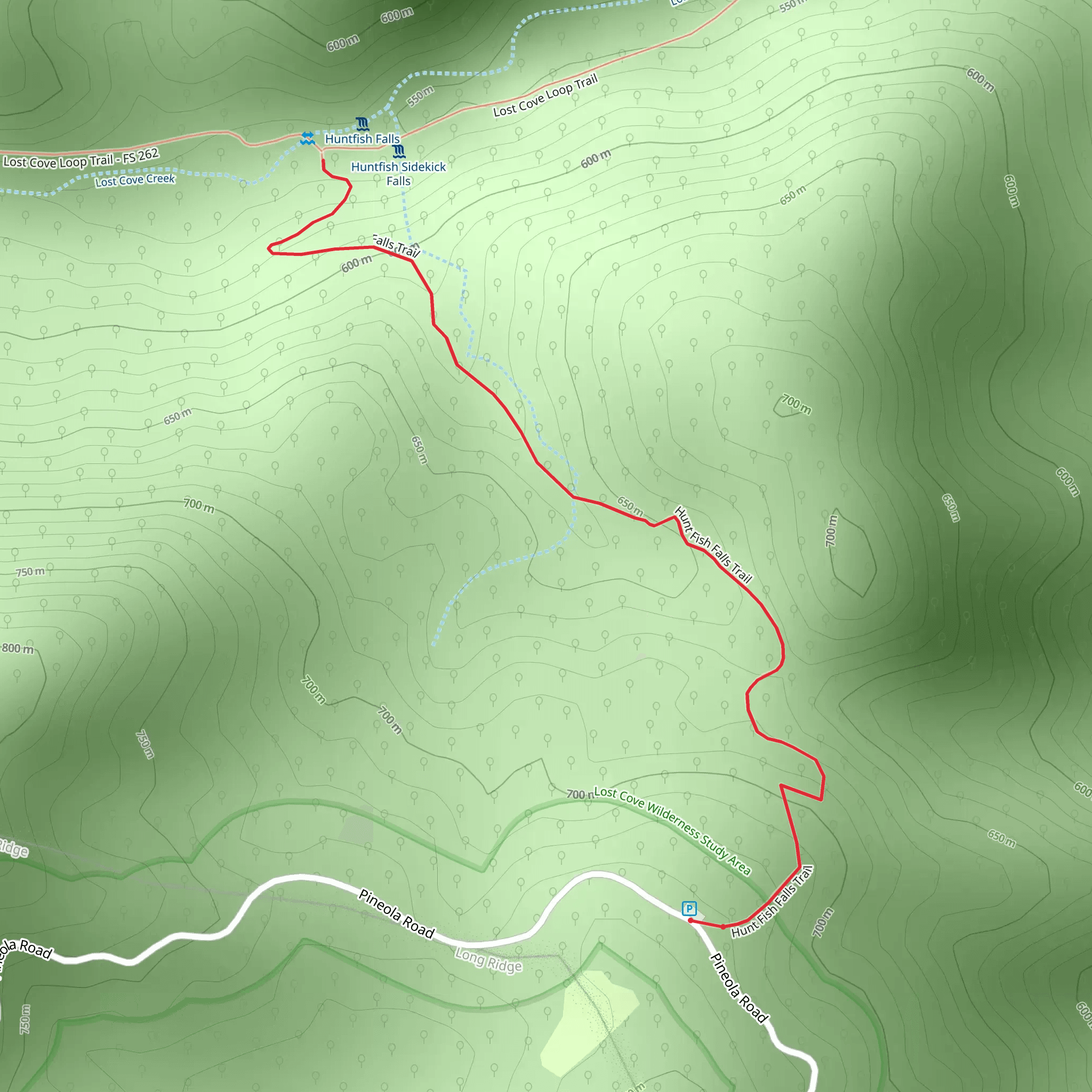Hunt Fish Falls mobile static map