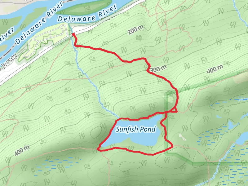 Sunfish Pond via Garvey Springs Loop Trail