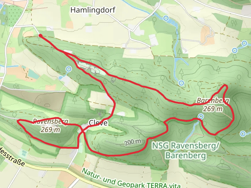 Steinbruch, Barenberg and Burg Ravensberg Loop