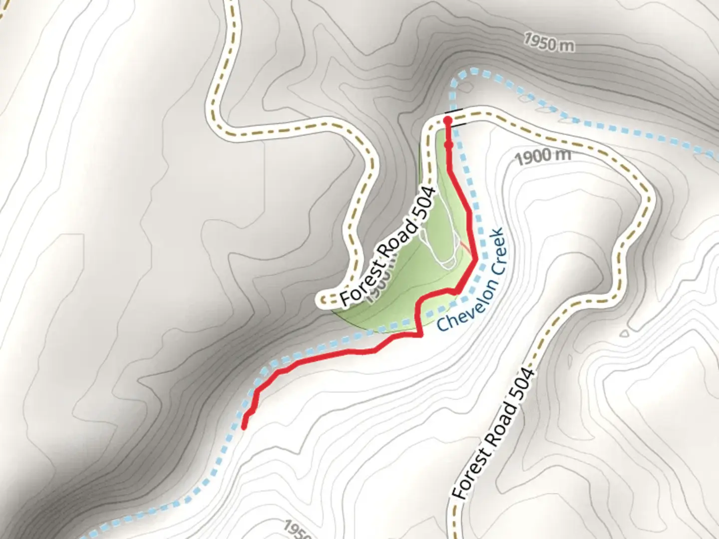 An image depicting the trail Chevelon Crossing Trail and its surrounding area.