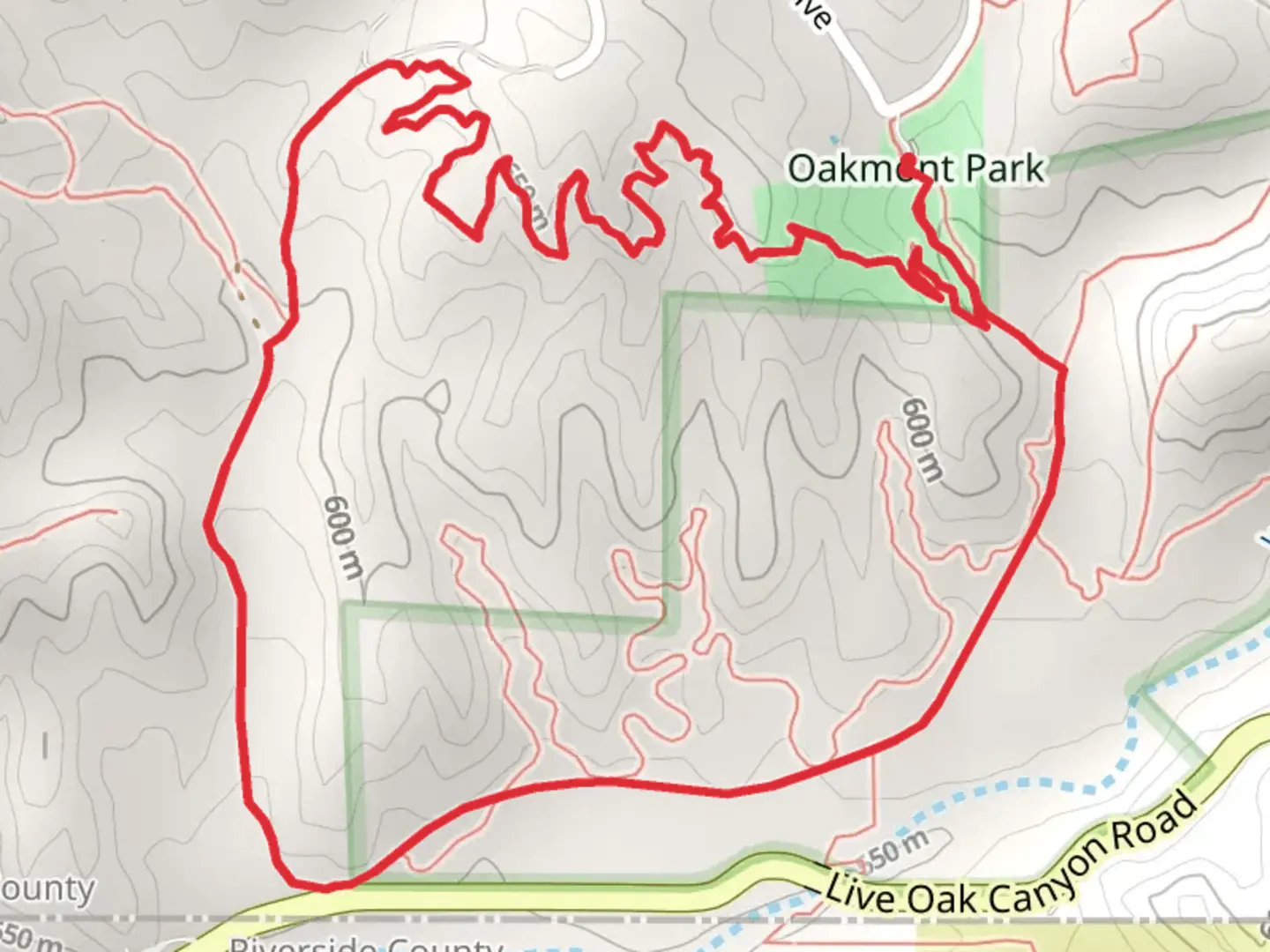 An image depicting the trail Oakmont Loop Trail and its surrounding area.