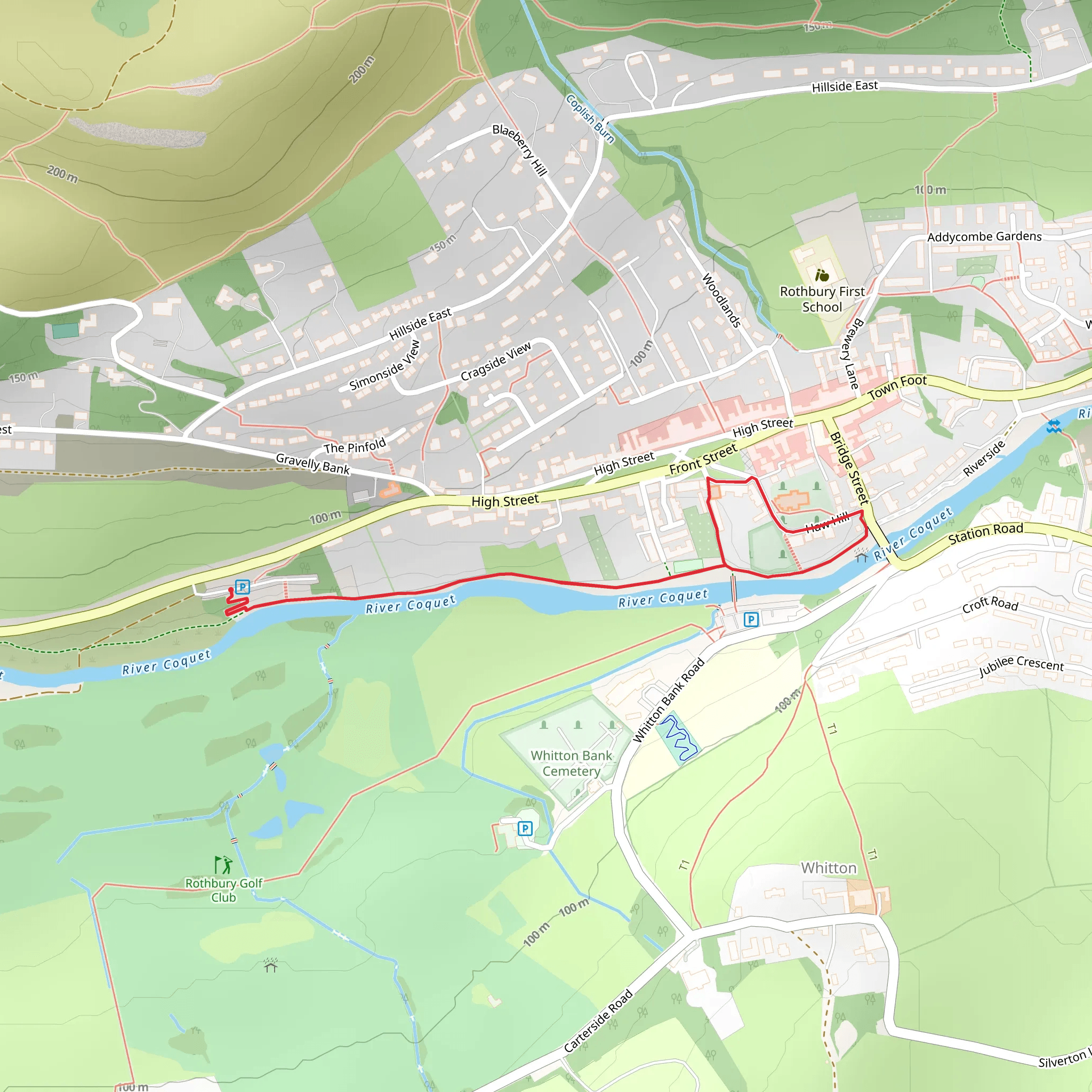 Beggars Rigg Picnic Area Walk mobile static map