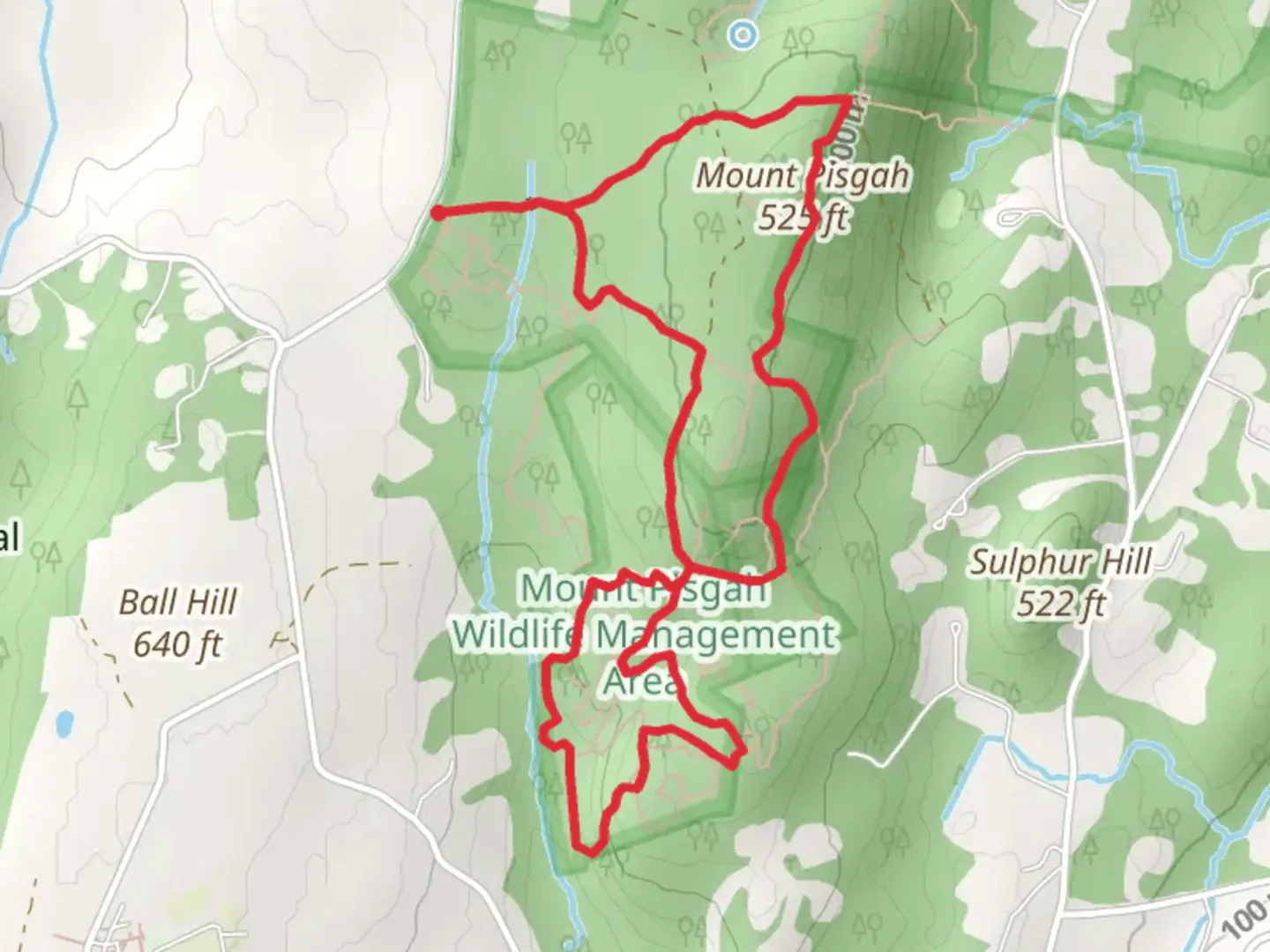 Mt Pisgah and Howard Brook Loop Trail | Worcester County | Massachuset