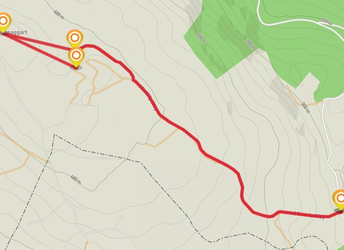 Seltannasaggart via the Miner's Way mobile static map