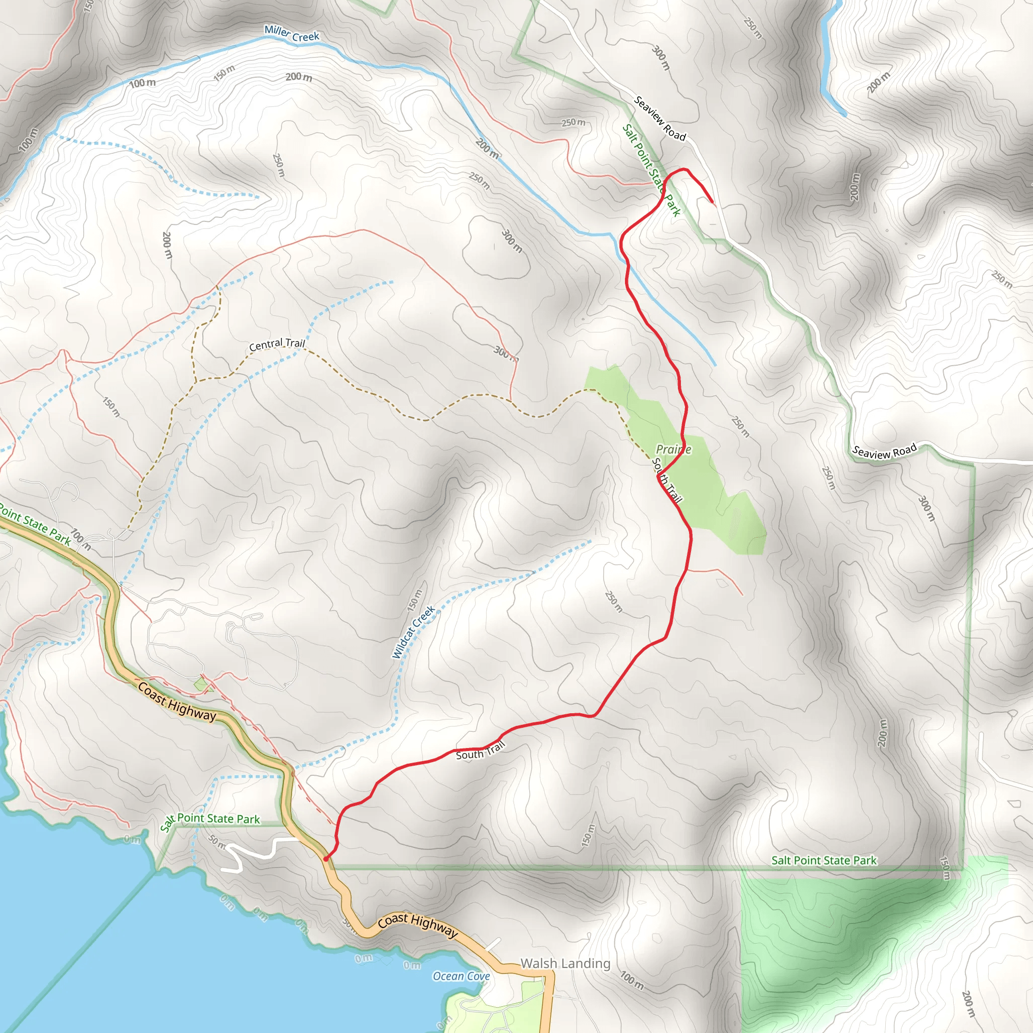 South and Prarie Trail mobile static map
