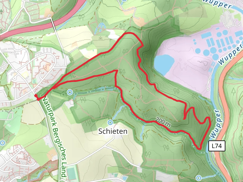 Steinbach via Rundweg - Rosskamper Hoehe Loop