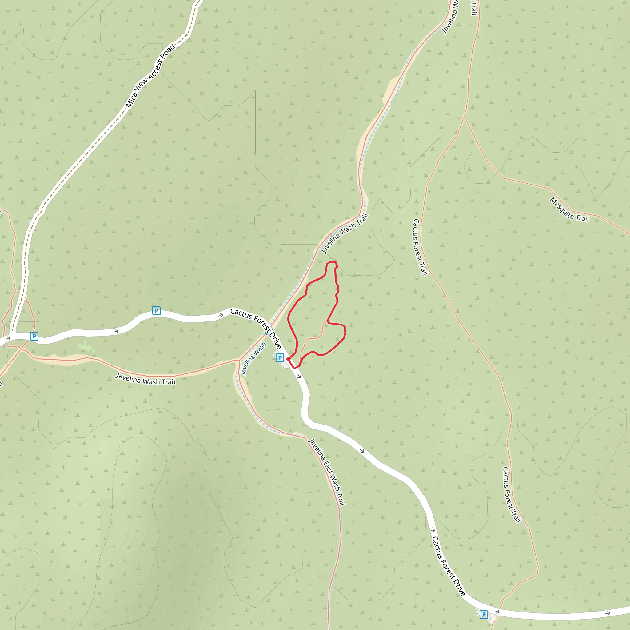 Desert Ecology Loop Trail mobile static map