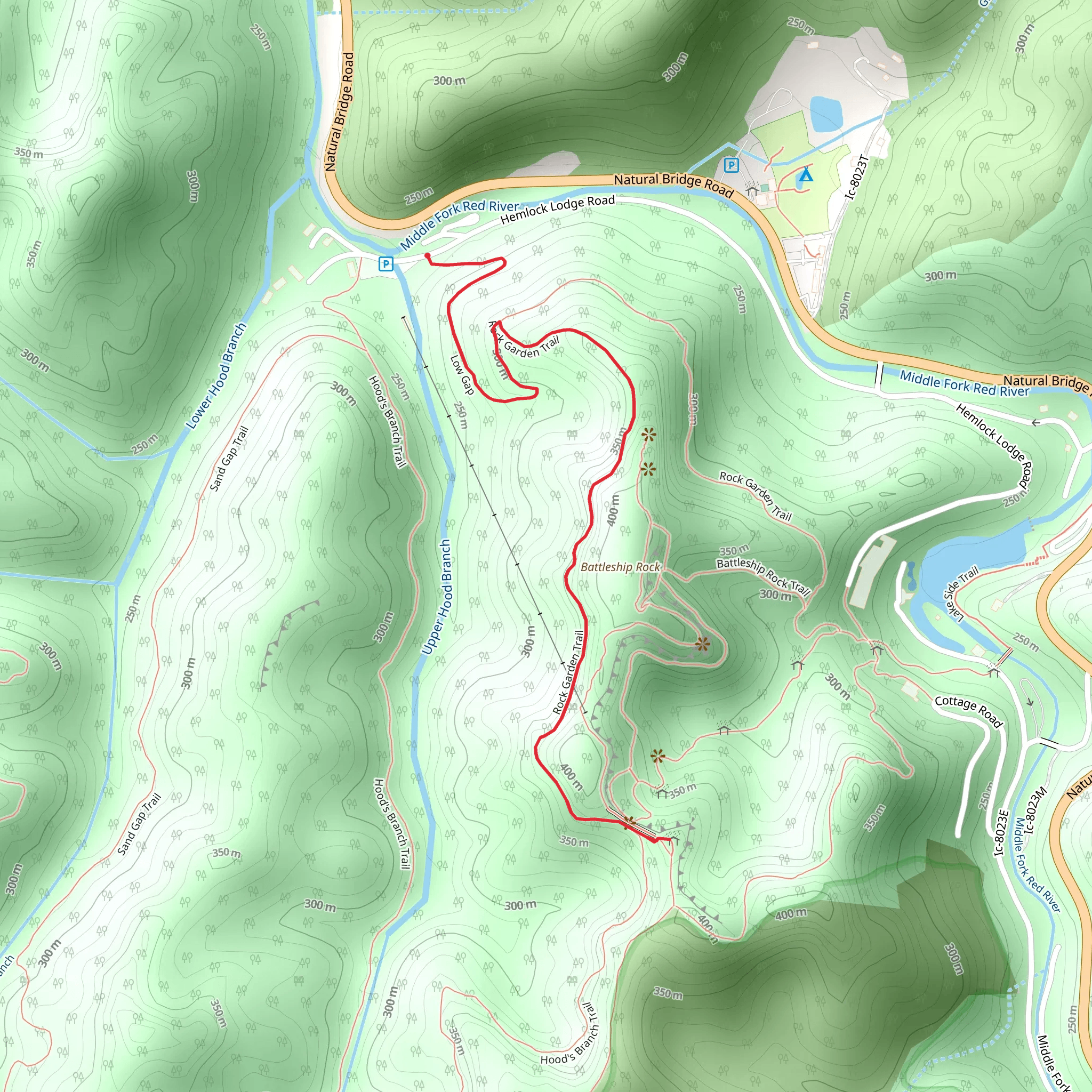 Rock Garden Trail mobile static map