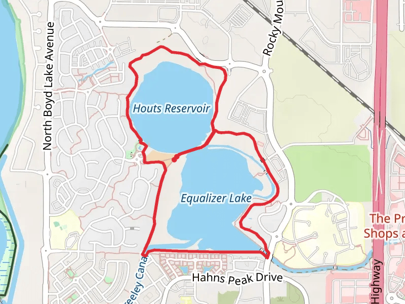 Houts Reservoir and Equalizer Lake Loop