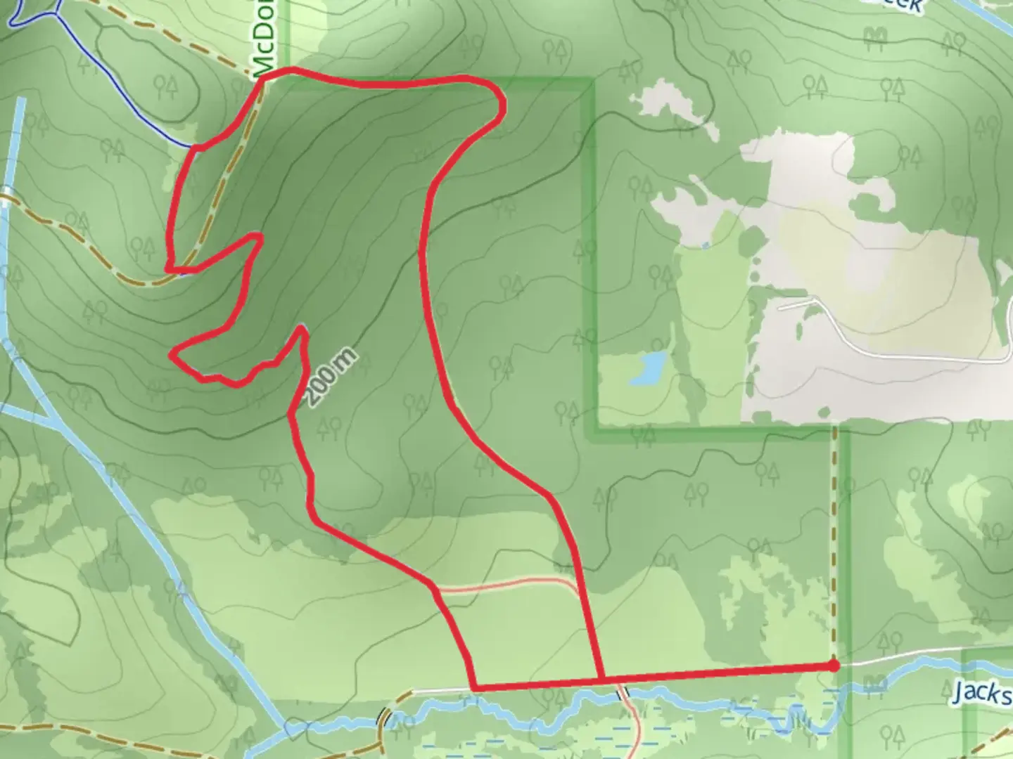An image depicting the trail Lower Horse Loop Trail and its surrounding area.