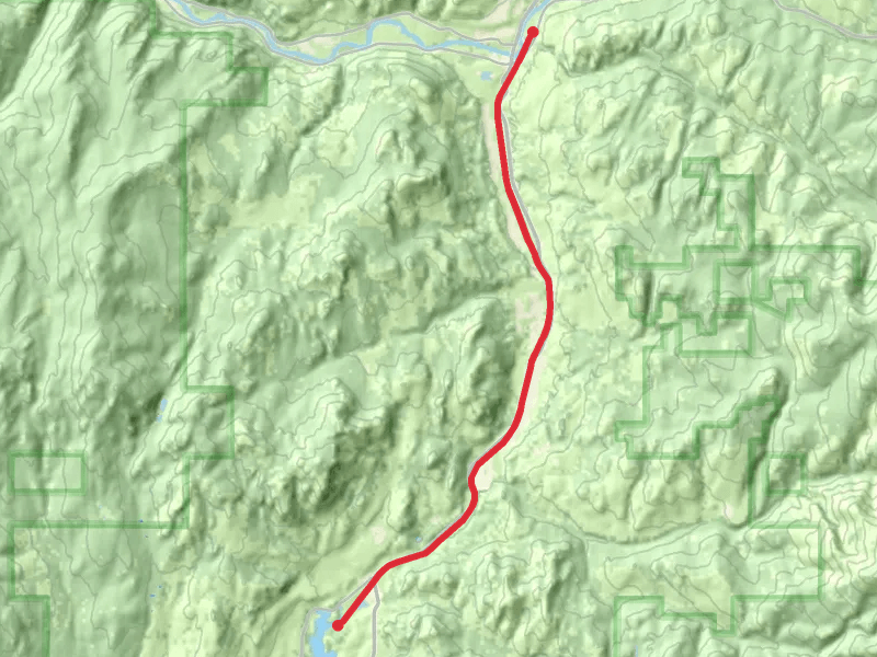 Ferry County Rail Trail from Curlew Lake to Curlew