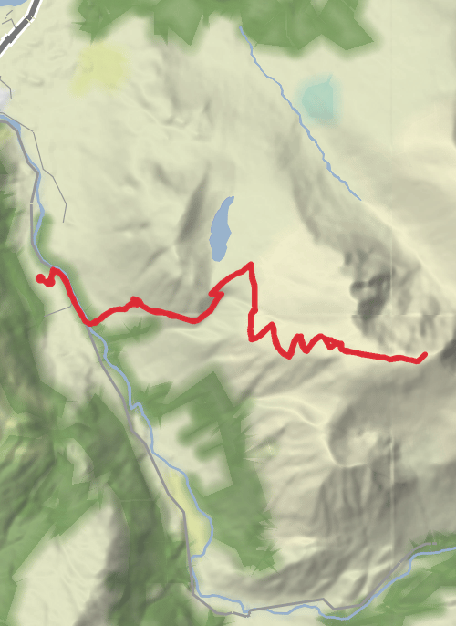 Hike from Glen Nevis mobile static map