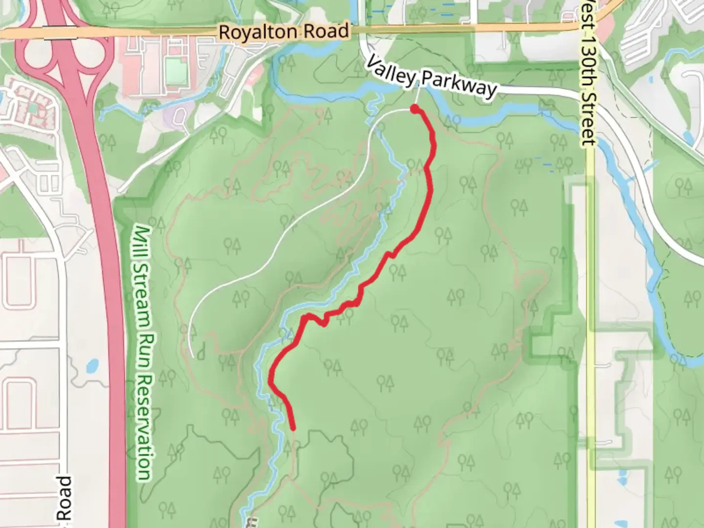 An image depicting the trail Sugar Bush Trail and its surrounding area.
