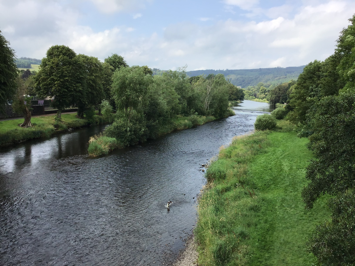 An image depicting the trail John Buchan Way and its surrounding area.