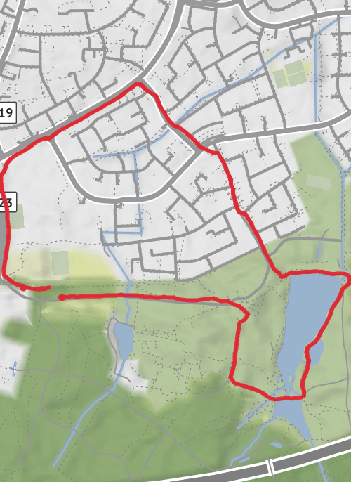 💯 % Road Run mobile static map