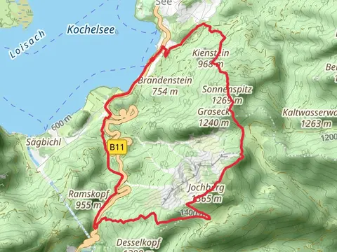 Sonnenspitz and Jochberg Via Alpina Purple