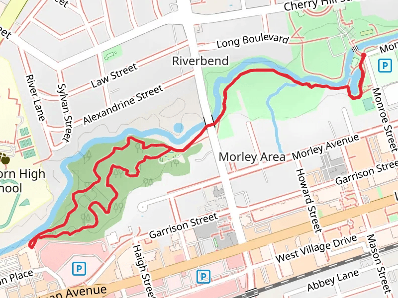 Walk beside Lower River Rogue