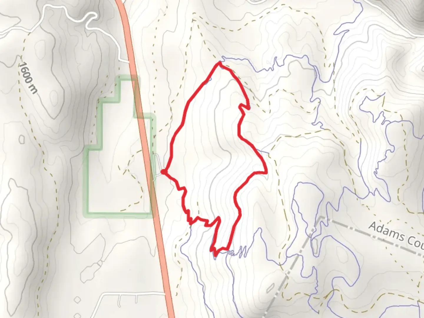 An image depicting the trail Westy Trail and Grand Traverse Loop Trail and its surrounding area.