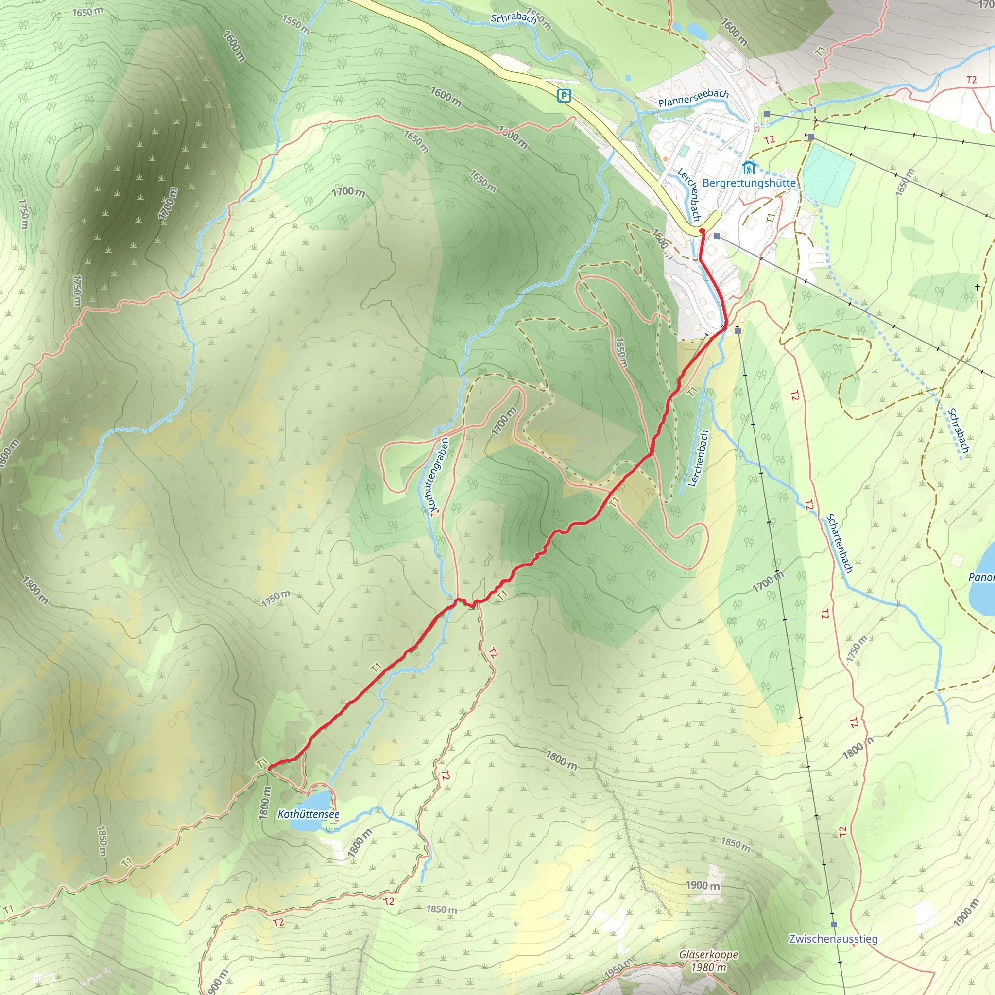 Kothüttenseeweg mobile static map
