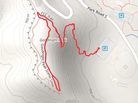CCC Trail and Goodnight Peak Scenic Loop