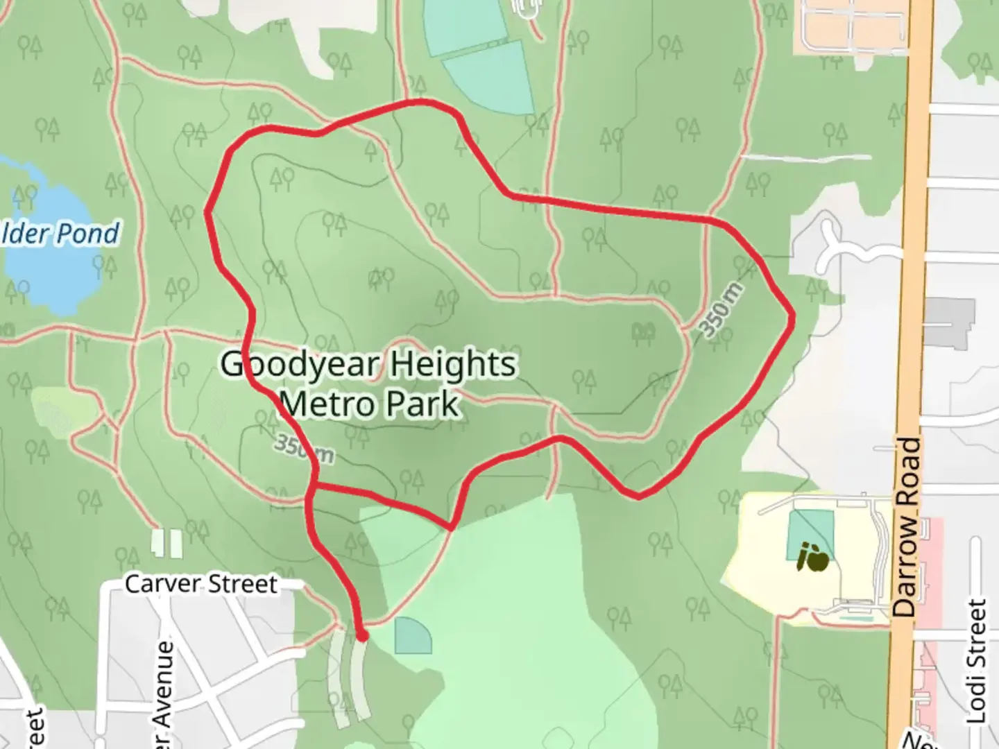 An image depicting the trail Parcours Loop Trail and its surrounding area.