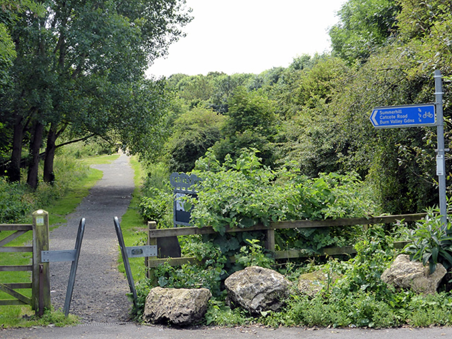 An image depicting the trail Summerhill Country Park Loop - Dalton Piercy and its surrounding area.