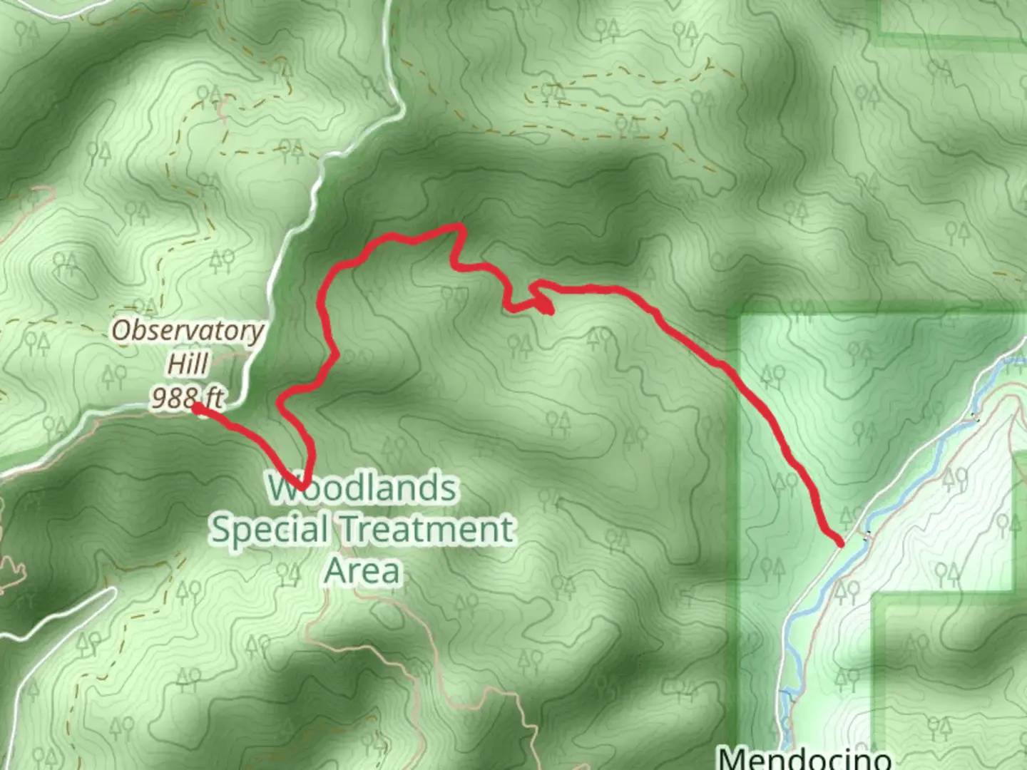 An image depicting the trail Manly Gulch Trail and its surrounding area.