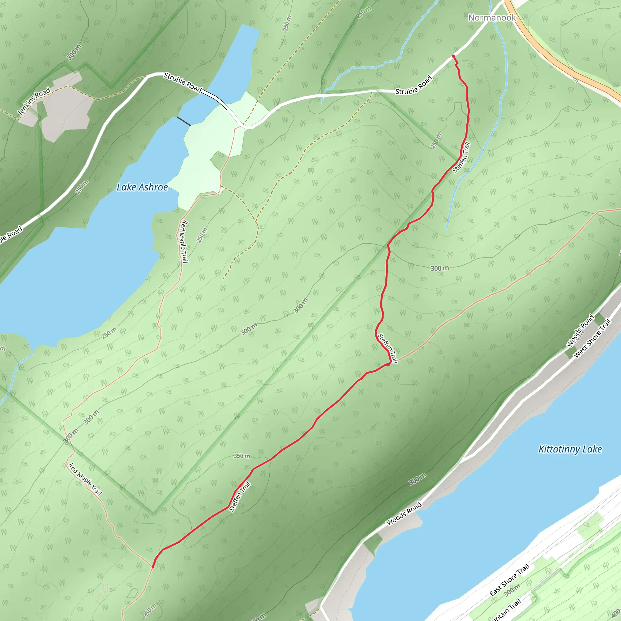 Steffen Trail mobile static map