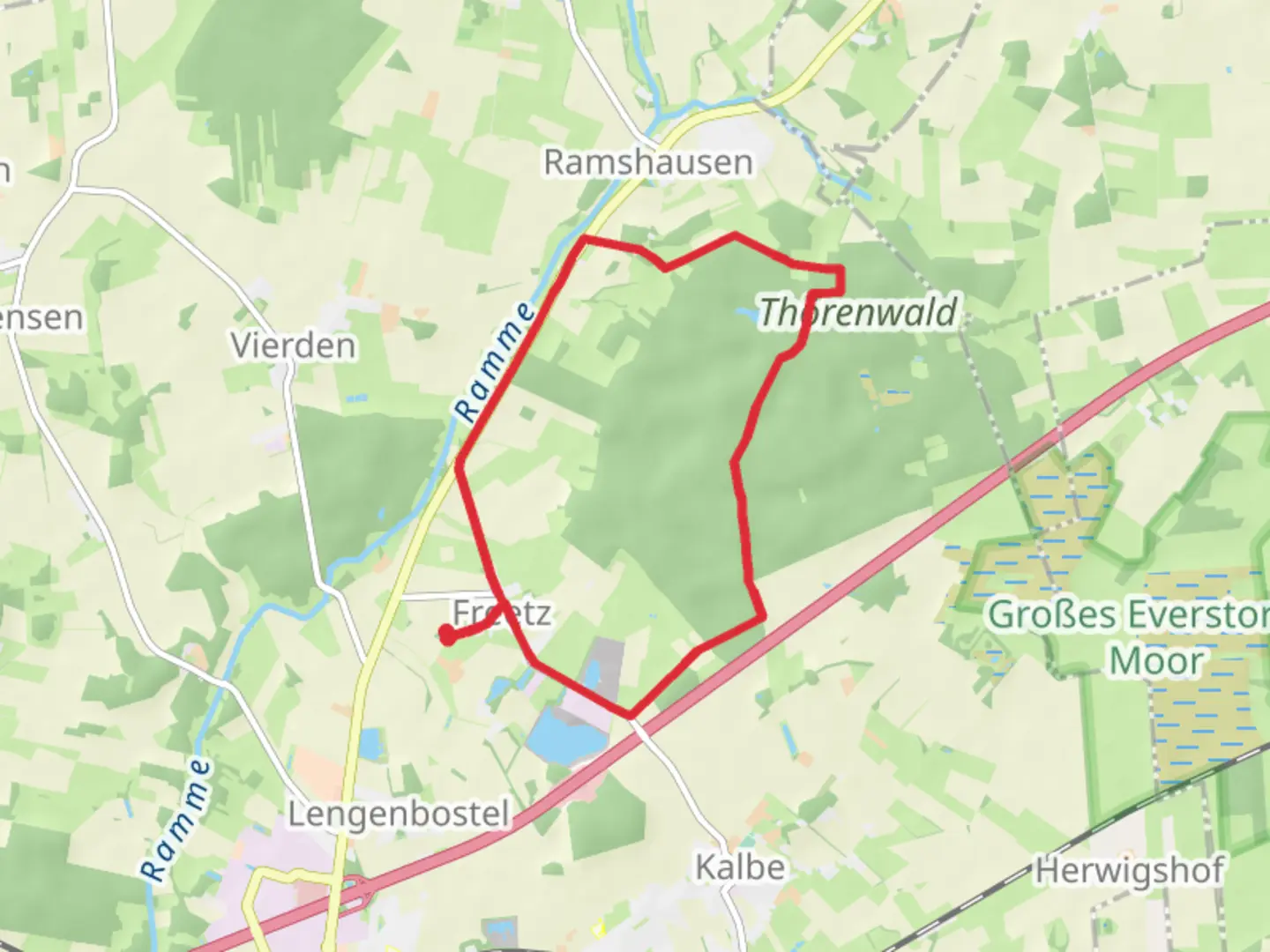 An image depicting the trail Wienerberger Straße Loop and its surrounding area.