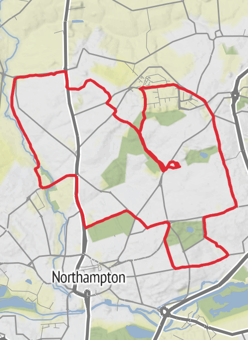 Northampton Running mobile static map