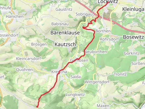 Lockwitz to Hermsdorf am Wilisch via Gelber Punkt