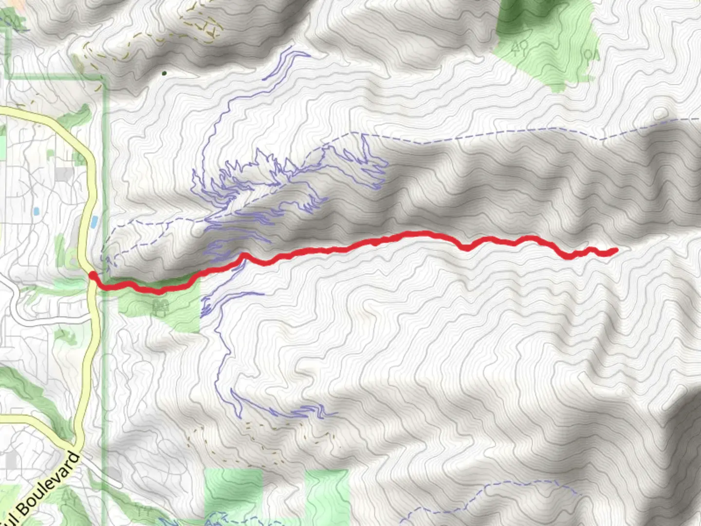 An image depicting the trail Holbrook Canyon Trail and its surrounding area.
