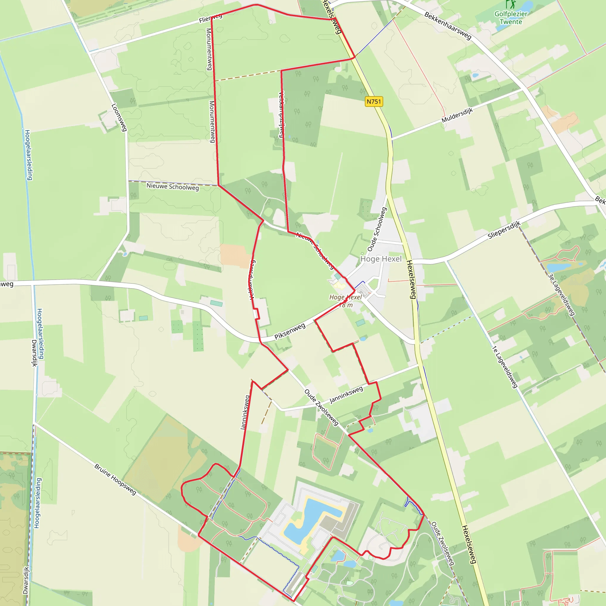 Wierden and Groote Esch Loop mobile static map