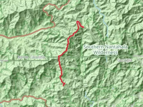 As Knob via Appalachian Trail