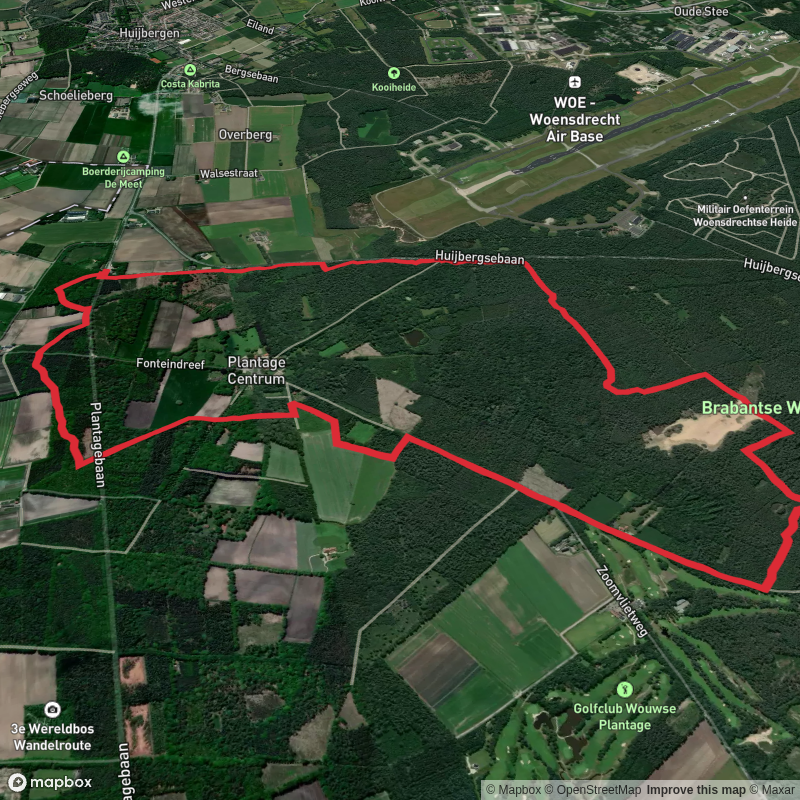 Nieuwe Dreef, Borgvlietsche Duinen and Woeste Gedeelte Loop