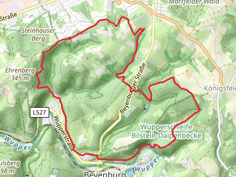 Bilsteiner Kopf via Wupperweg