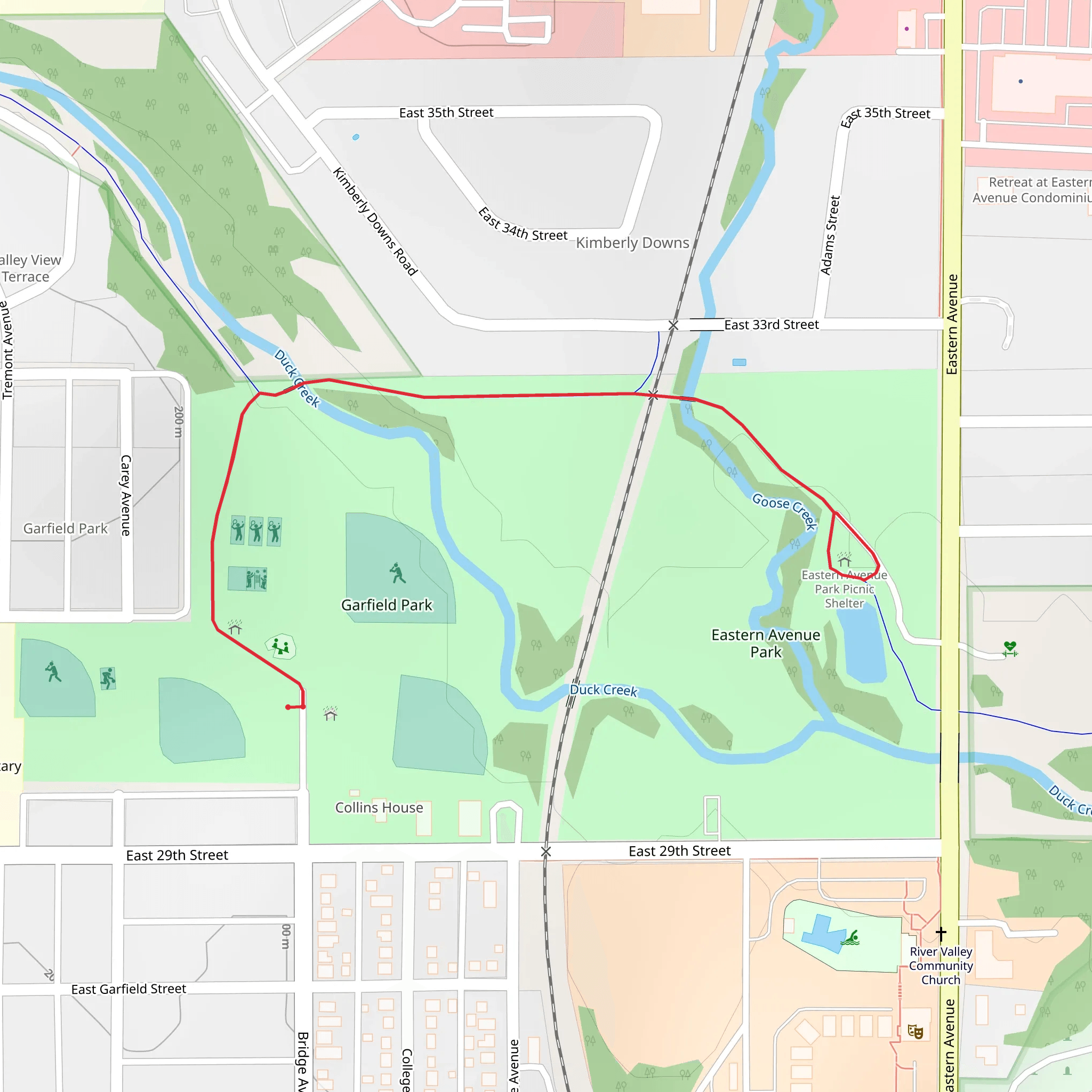 Garfield Park Walk mobile static map