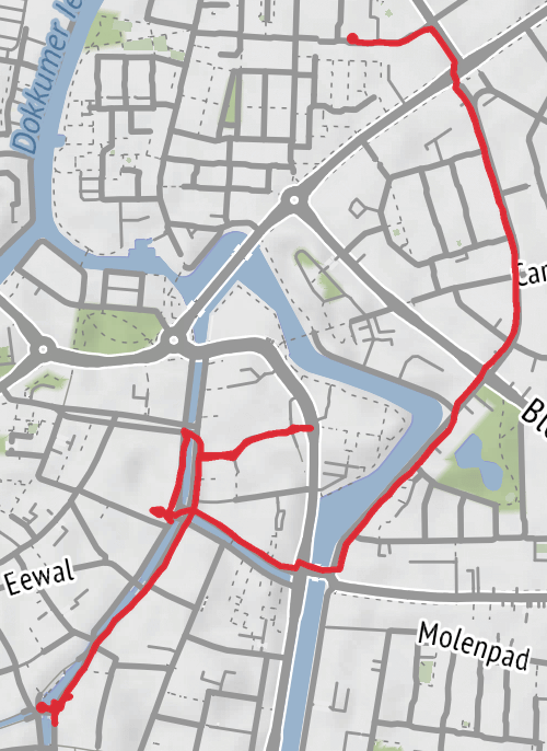 Leeuwarden Wandelen mobile static map