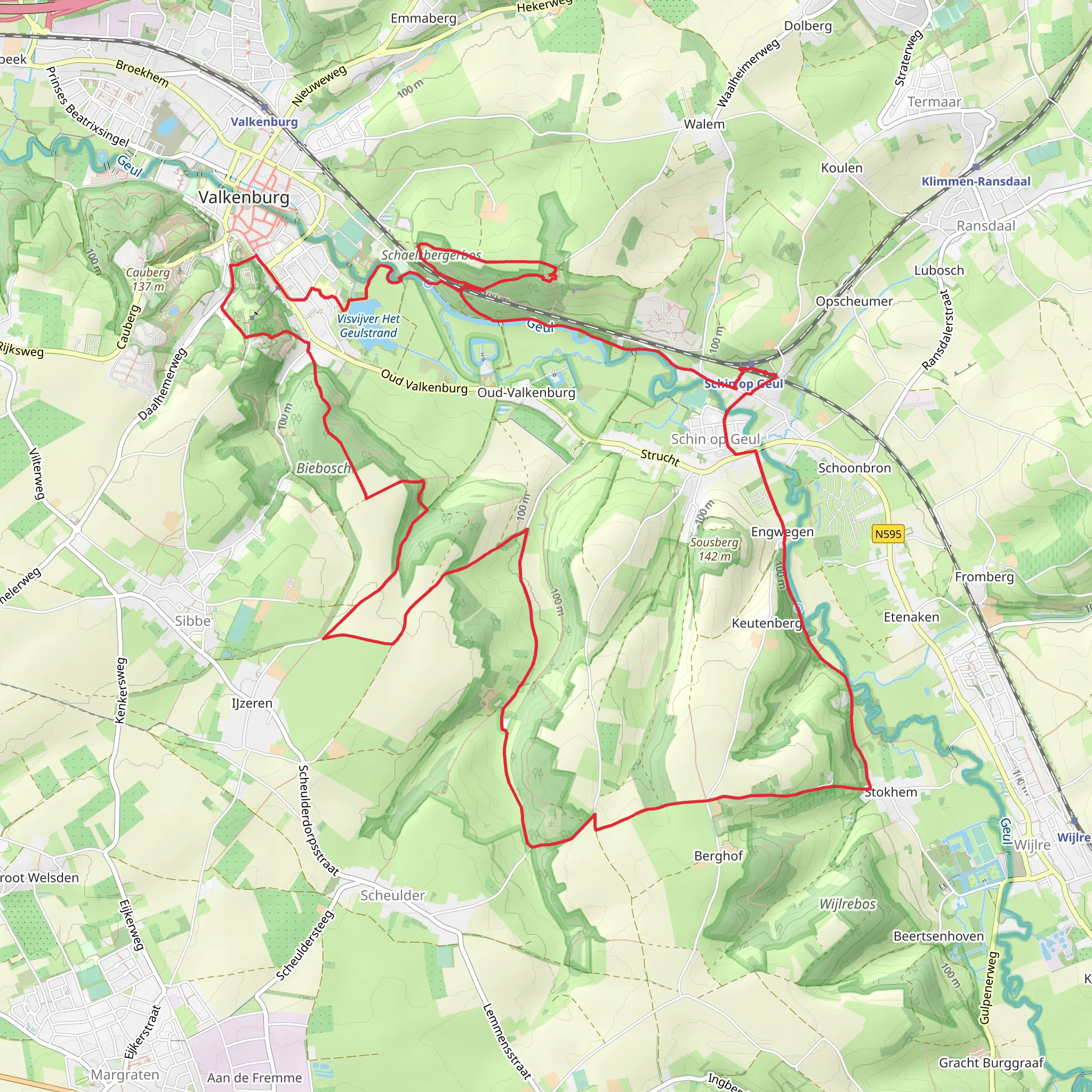 Pelgrimspad 2 and Valkenburg Loop mobile static map