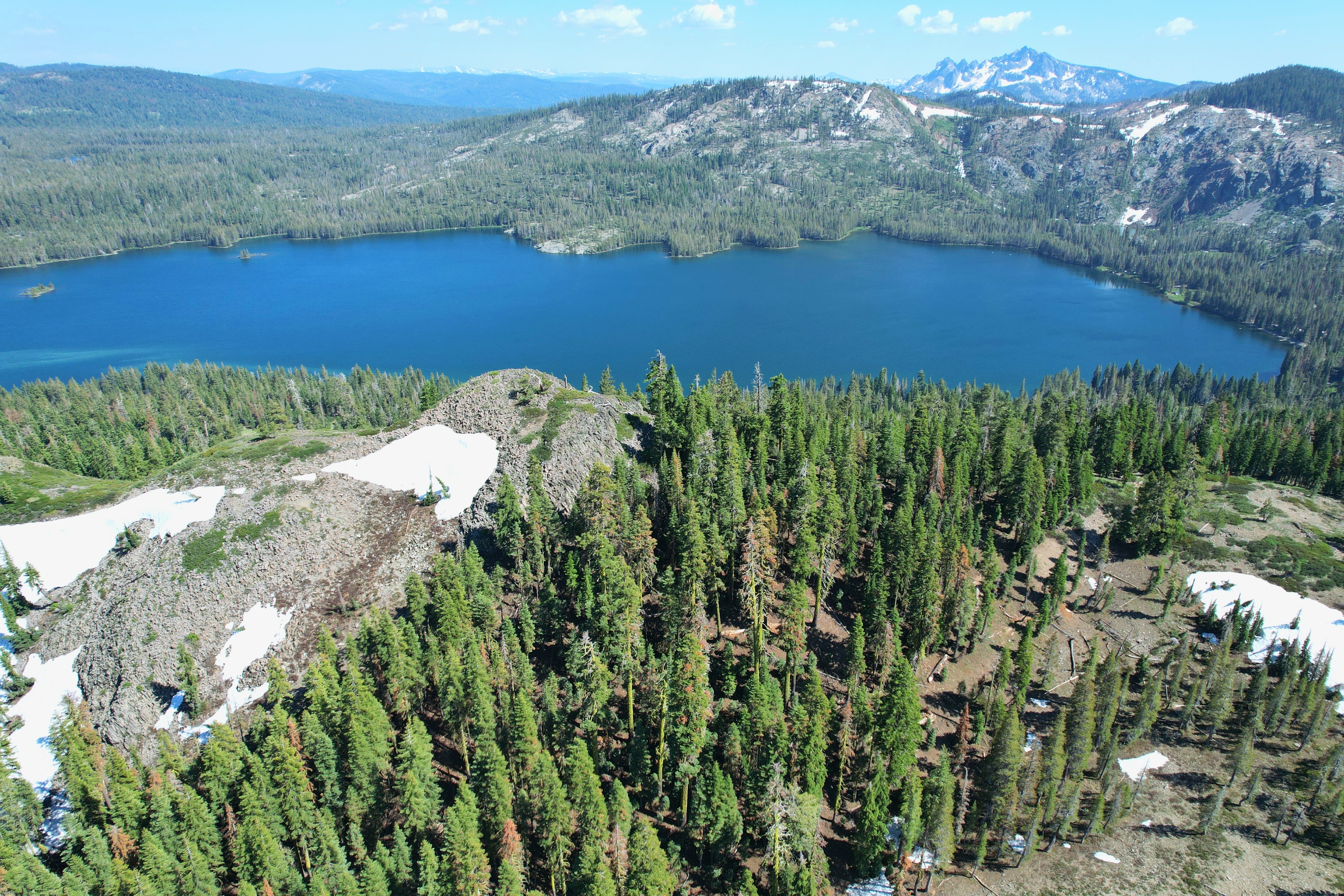 An image depicting the trail Plumas National Forest and its surrounding area.