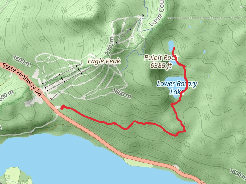 Rosary Lakes via Pacific Crest Trail