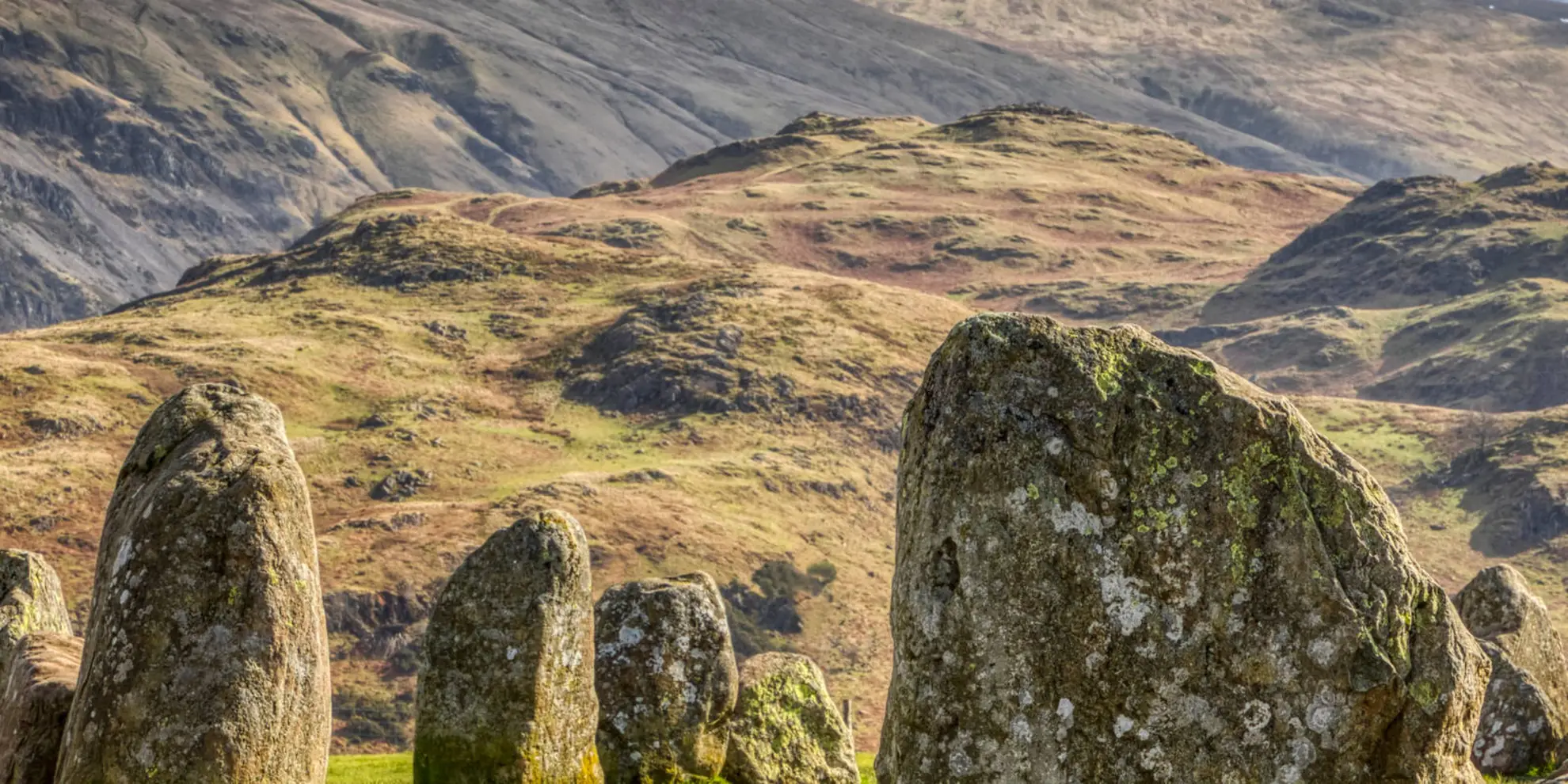 An image depicting the trail High Rigg Walk and its surrounding area.
